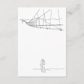 Schneebedeckte Skipisten Lounge in Liebe Begleitkarte (Vorderseite)