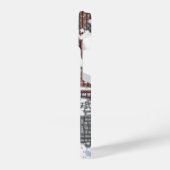 schneebedeckte Stadt iPhone Hülle (Linke Seite)