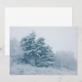 Schneebedeckte Tree Winter Nature Foto Card (Vorne/Hinten)