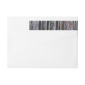 Schneebedeckte Wälder Winterlandschaft Fotografie (Rückseite)
