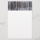 Schneebedeckte Wälder Winterlandschaft Fotografie Briefpapier (Vorderseite)