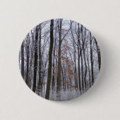 Schneebedeckte Wälder Winterlandschaft Fotografie Button (Vorderseite)