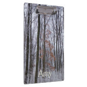 Schneebedeckte Wälder Winterlandschaft Fotografie Klemmbrett (Rechts)