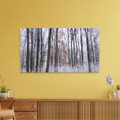 Schneebedeckte Wälder Winterlandschaft Fotografie Leinwanddruck (Insitu (Wohnzimmer))