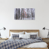 Schneebedeckte Wälder Winterlandschaft Fotografie Leinwanddruck (Insitu (Schlafzimmer))