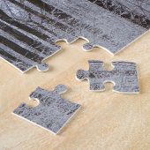 Schneebedeckte Wälder Winterlandschaft Fotografie Puzzle (Seite)
