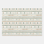 Schneebedeckte Weihnachtsbäume Geschenkpapier Set (Vorderseite 3)