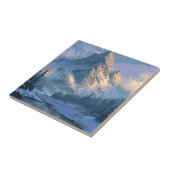 Schneebedeckter Berg Fliese (Seite)