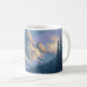 Schneebedeckter Berg Kaffeetasse (VorderseiteRechts)