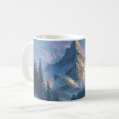 Schneebedeckter Berg Kaffeetasse (Vorderseite Links)