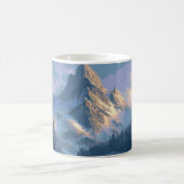 Schneebedeckter Berg Kaffeetasse (Mittel)
