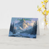 Schneebedeckter Berg Karte (Gelbe Blume)