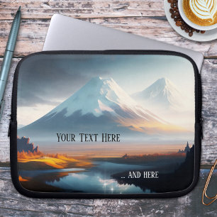 Schneebedeckter Berg Laptop-Sieb Laptopschutzhülle