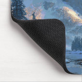 Schneebedeckter Berg Mousepad (Ecke)