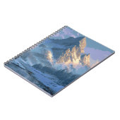 Schneebedeckter Berg Notizblock (Linke Seite)