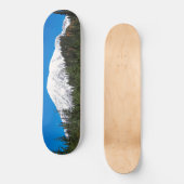 Schneebedeckter Berg Rainier Landschaft Skateboard (Vorderseite)