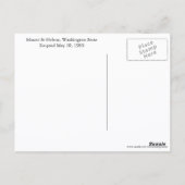 Schneebedeckter Berg St Helens Travel Postkarte (Rückseite)