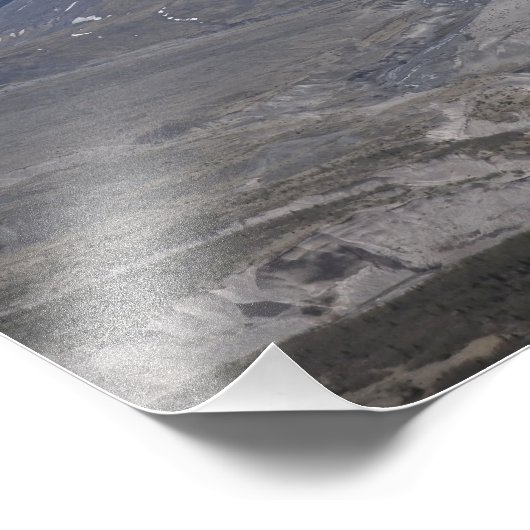 Schneebedeckter Berg St Helens Vulkan Fotodruck (Ecke)