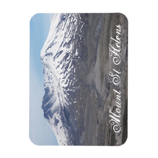 Schneebedeckter Berg St Helens Vulkan Magnet (Vertikal)