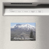 Schneebedeckter Berg St Helens Vulkan Magnet (In Situ (Geschirrspüler))