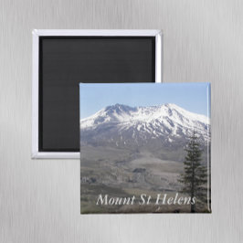 Schneebedeckter Berg St Helens Vulkan Magnet