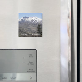 Schneebedeckter Berg St Helens Vulkan Magnet