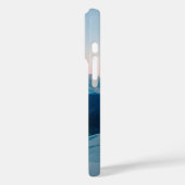 Schneebedeckter Berg unter knackigem Himmel Case-Mate iPhone Hülle (Rückseite / Links)