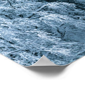 Schneebedeckter Buchenwald im Nebel Poster (Ecke)