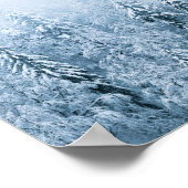 Schneebedeckter Buchenwald im Nebel Poster (Ecke)