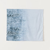 Schneebedeckter Buchenwald im Nebel Wandteppich (Vorderseite (Horizontal))