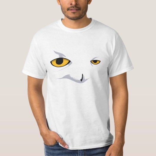 SCHNEEBEDECKTER EULE Wert T-Shirt (Vorderseite)