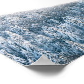 Schneebedeckter Fichtenwald Poster (Ecke)
