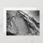 Schneebedeckter Fuji Gipfelweg Postkarte (Vorne/Hinten)