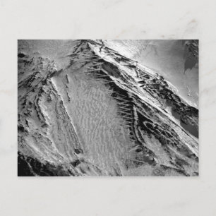 Schneebedeckter Fuji Gipfelweg Postkarte