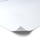 Schneebedeckter gefrorener Wald im Winter Poster (Ecke)