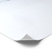 Schneebedeckter gefrorener Wald im Winter Poster (Ecke)