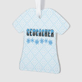 Schneebedeckter Geocacher Ornament (Vorderseite)
