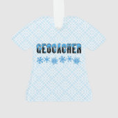 Schneebedeckter Geocacher Ornament (Rückseite)