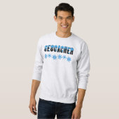 Schneebedeckter Geocacher Sweatshirt (Vorne ganz)