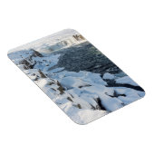 Schneebedeckter Godafoss-Wasserfall Magnet (Rechte Seite)