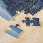 Schneebedeckter Kiefernwald am Winterberg Puzzle (Seite)