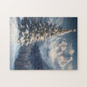 Schneebedeckter Kiefernwald am Winterberg Puzzle (Horizontal)
