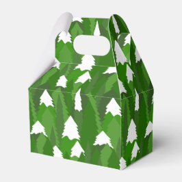 Schneebedeckter Kiefernwald Geschenkschachtel
