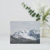 Schneebedeckter Mont Blanc Postkarte (Stehend Vorderseite)
