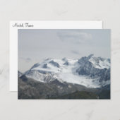 Schneebedeckter Mont Blanc Postkarte (Vorne/Hinten)