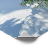 Schneebedeckter Wald in Oregon Poster (Ecke)