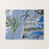 Schneebedeckter Wald in Oregon Puzzle (Horizontal)