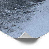 Schneebedeckter Wanderweg 1 Poster (Ecke)