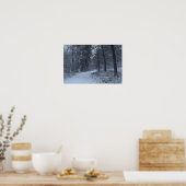 Schneebedeckter Wanderweg 1 Poster (Küche)