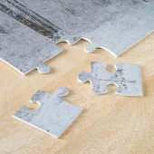 Schneebedeckter Weißer Pappelwald Puzzle (Seite)